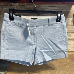 J. Crew Size 00 Light Blue Cotton Shorts
(NWT)